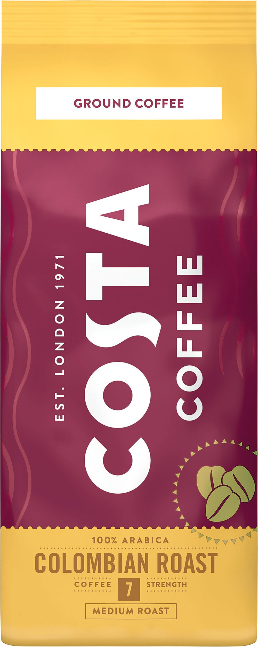 200g_COSTA COFFEE_mielona_BAG_COLOMBIAN ROAST_FRONT copy