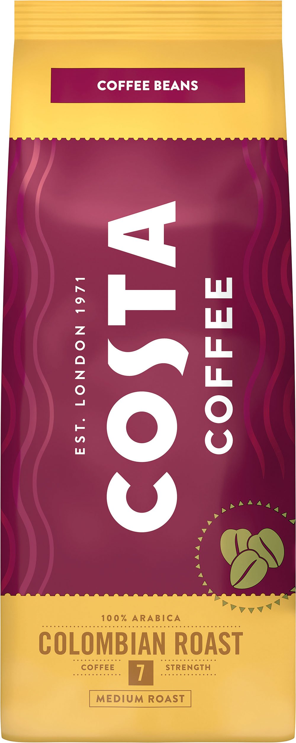 500g_COSTA COFFEE_ziarnista_BAG_COLOMBIAN ROAST_FRONT copy